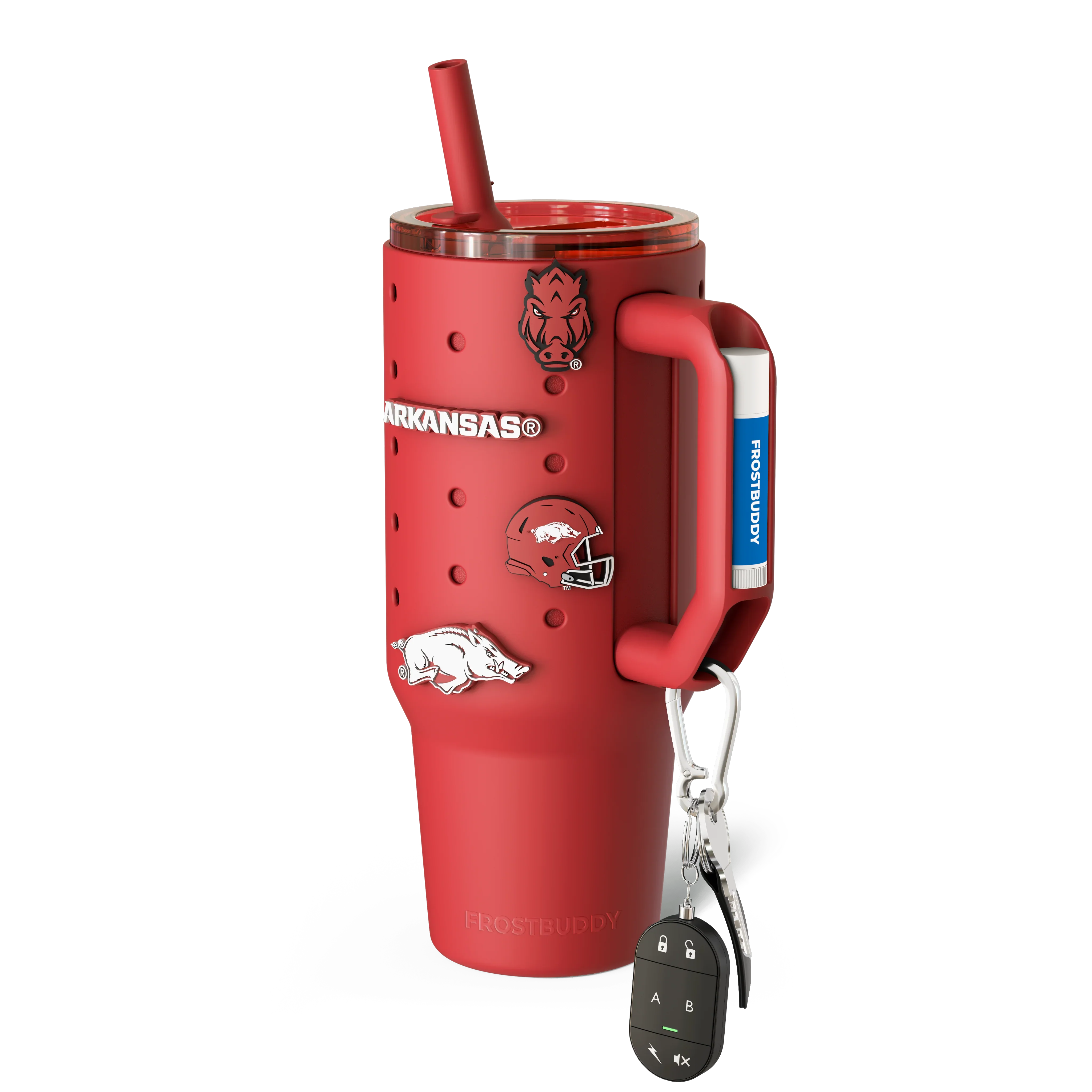 Thicc Buddy 40oz | Arkansas Razorbacks | Skin + Budz Bundle