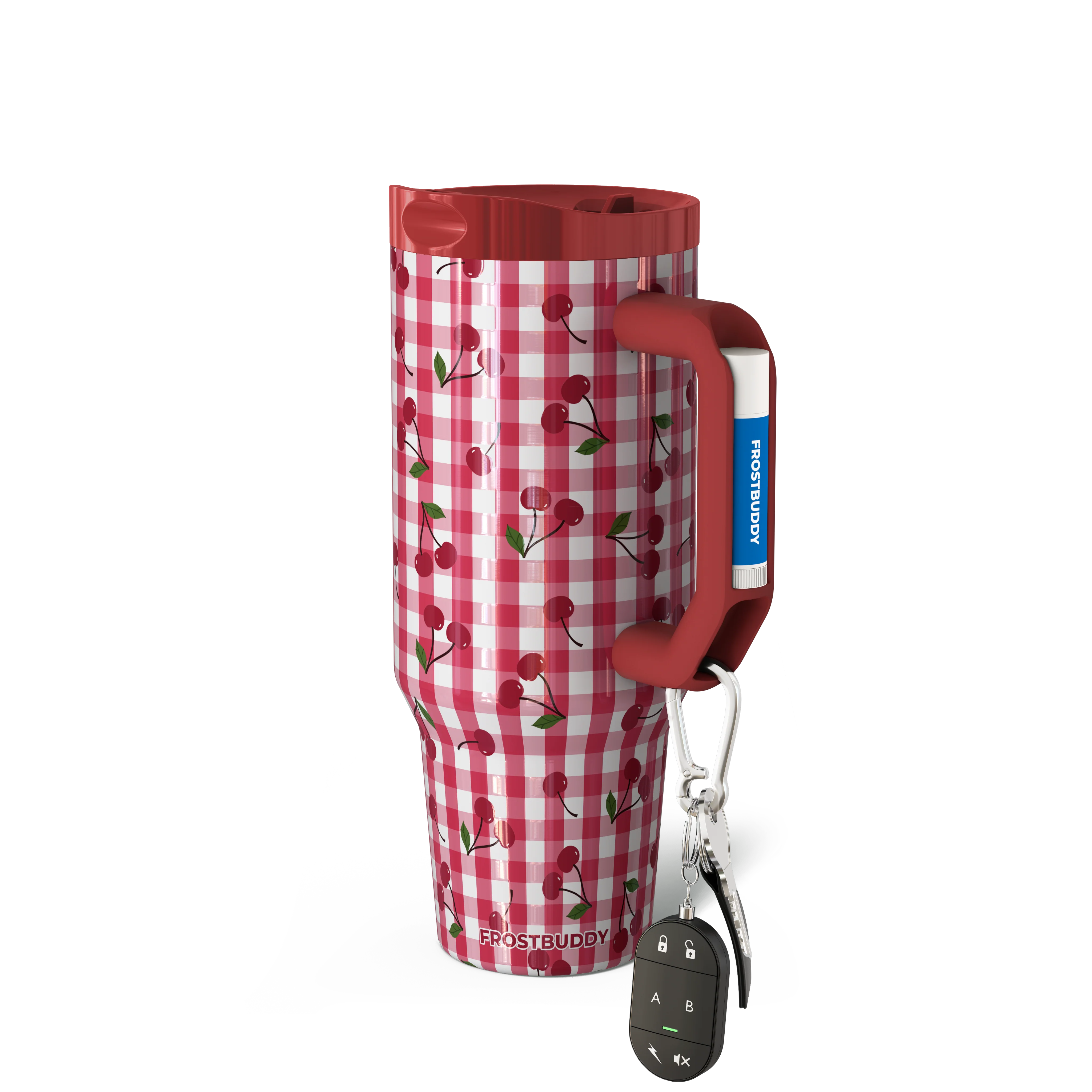 Thicc Buddy 40oz | Cherry Gingham