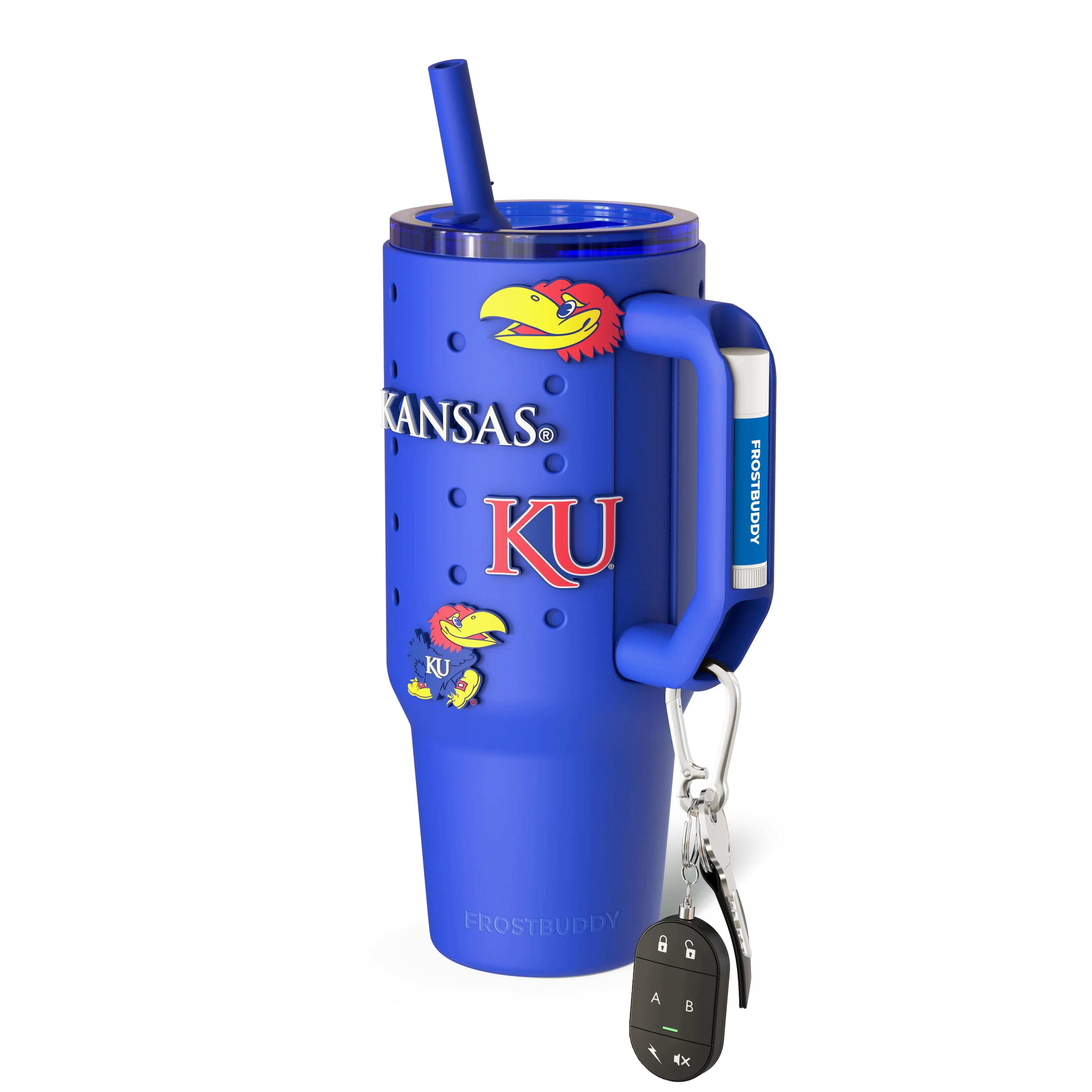 Thicc Buddy 40oz | Kansas Jayhawks | Skin + Budz Bundle