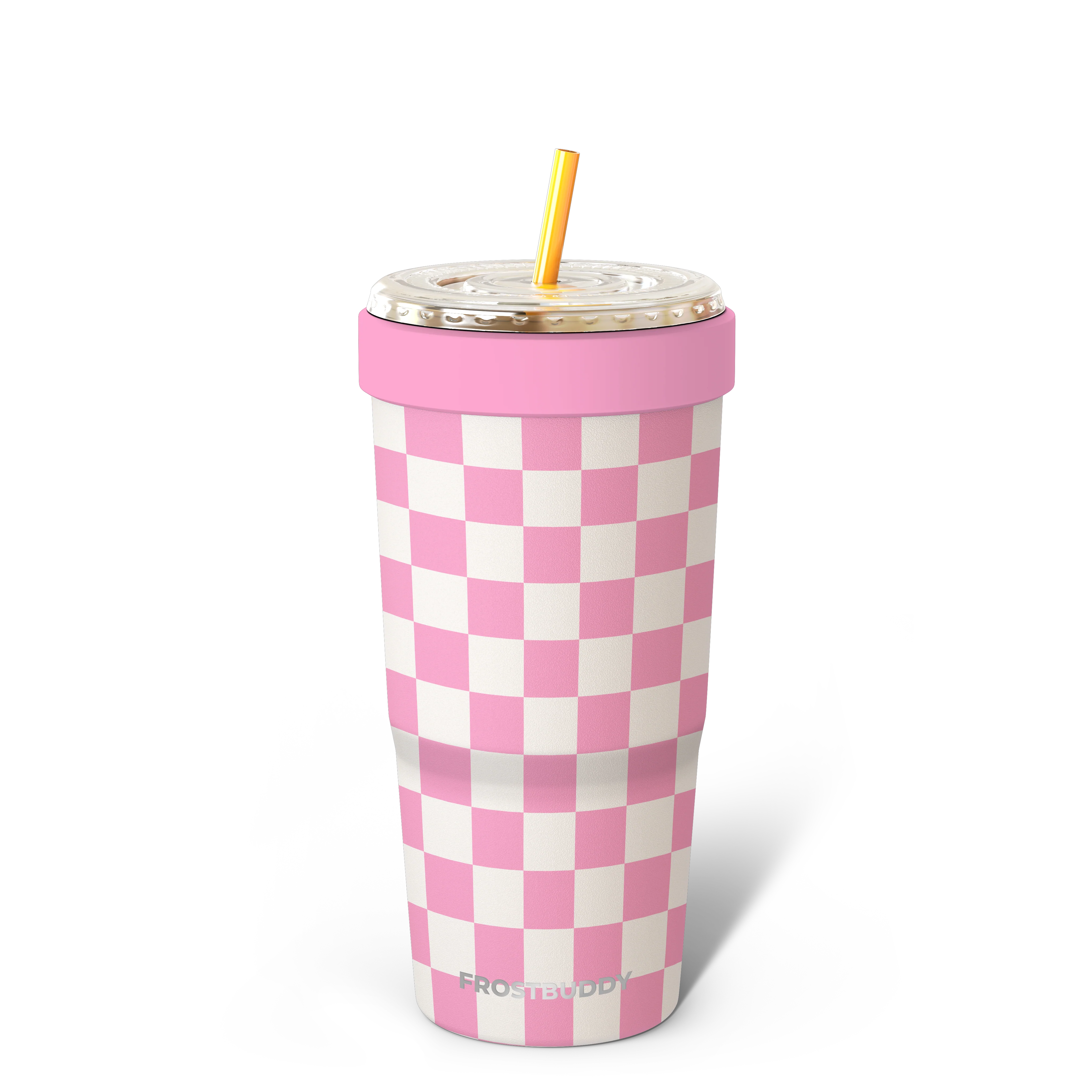 To-Go Buddy | Pink Checkered