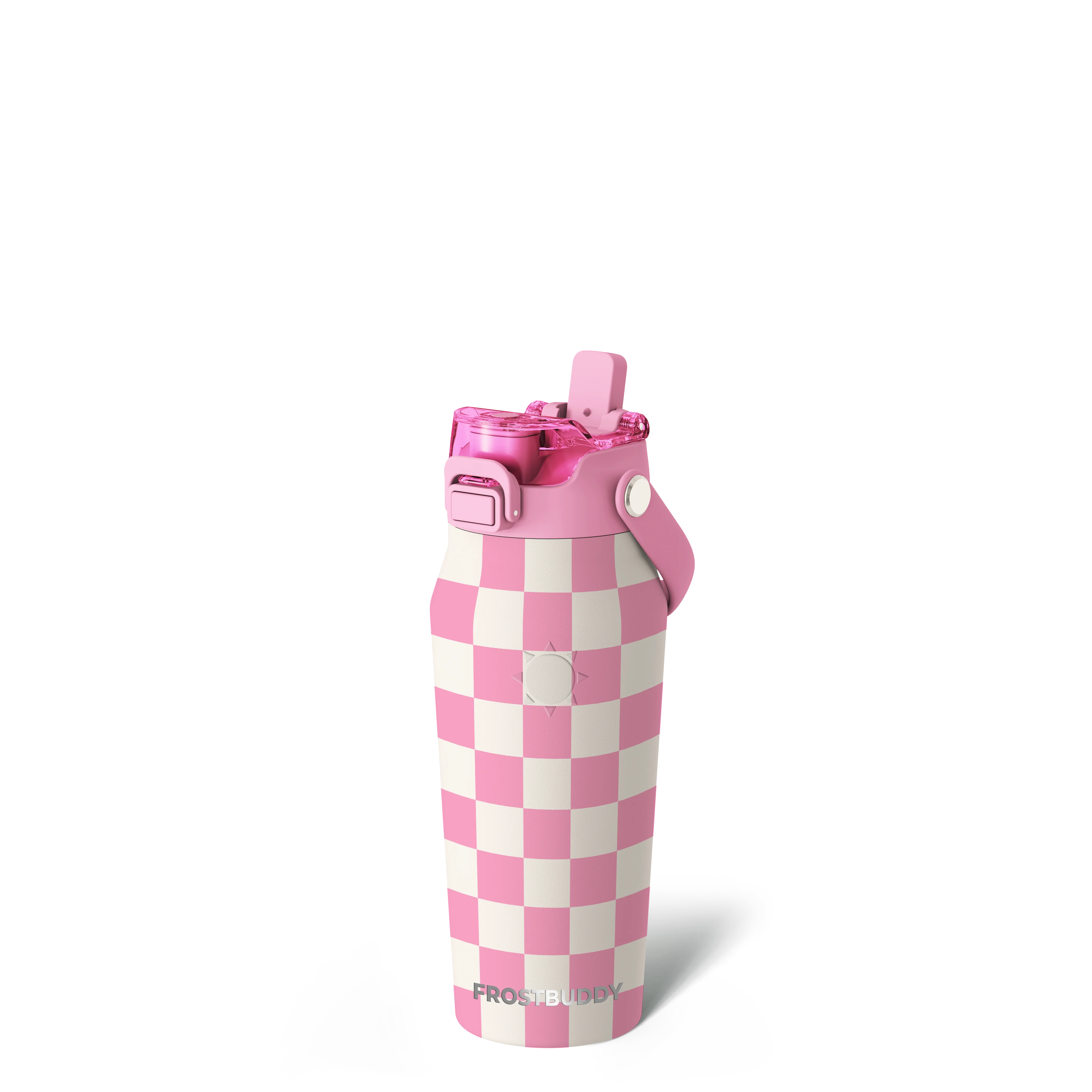 Bottle Buddy 16oz | Pink Checkered
