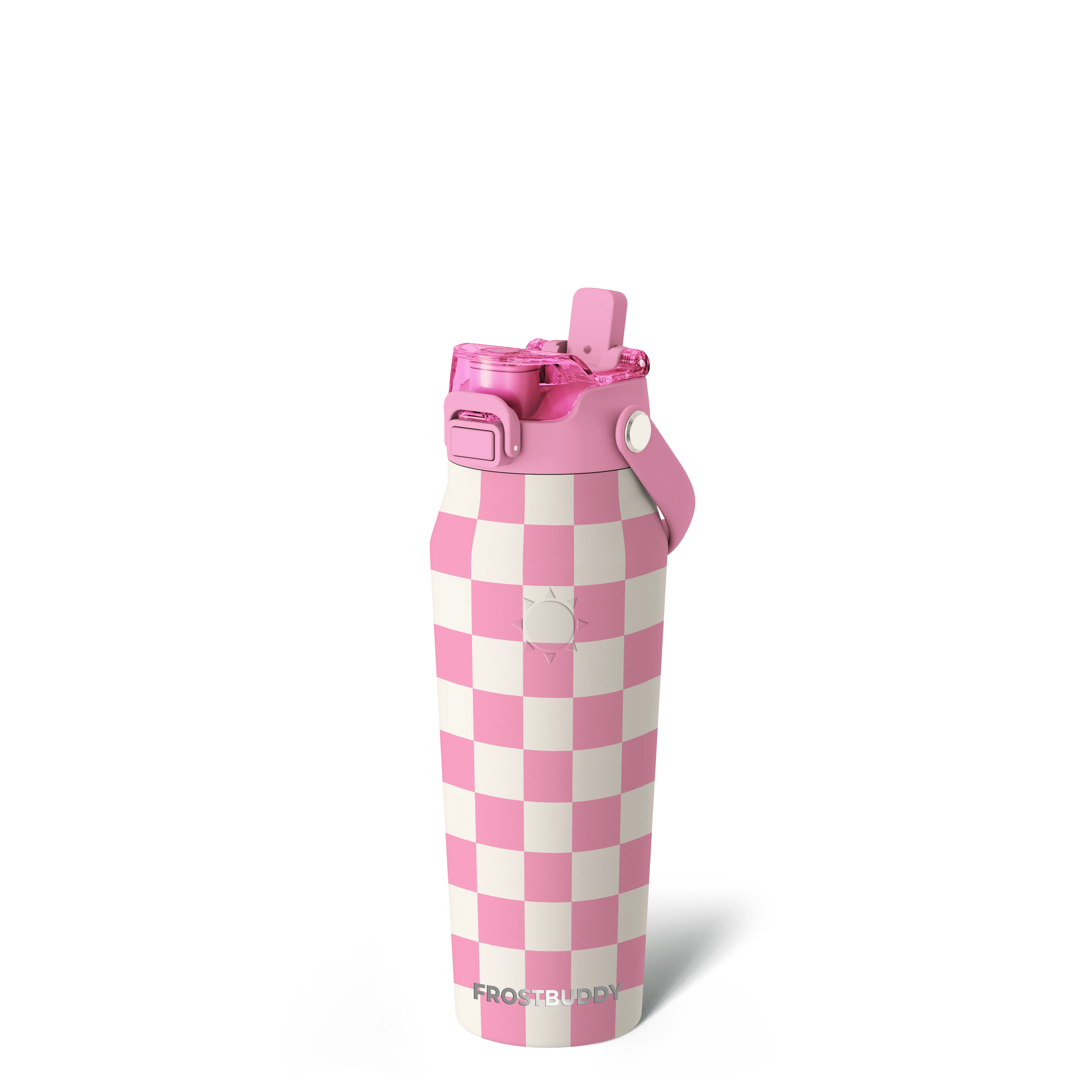 Bottle Buddy 24oz | Pink Checkered