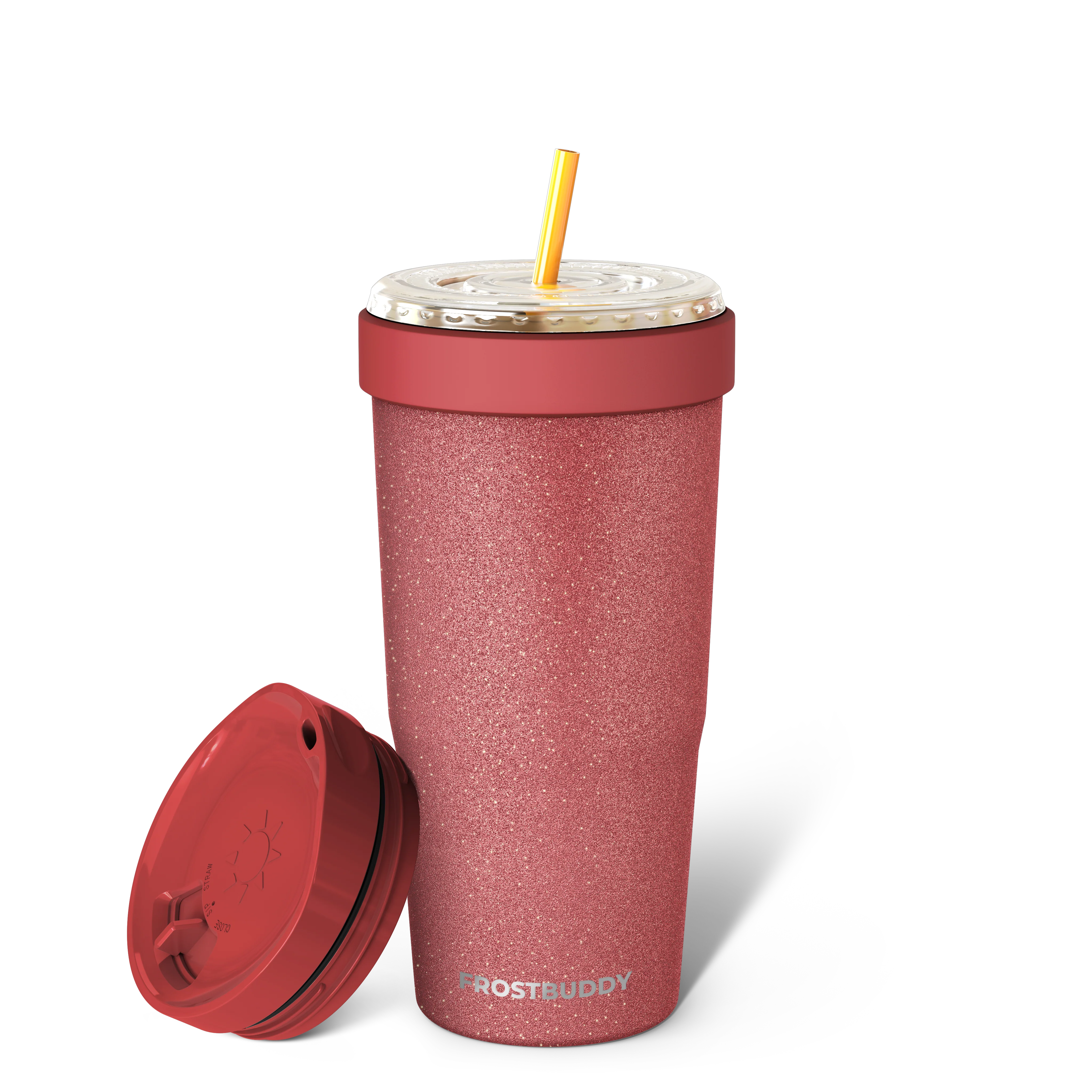 To-Go Buddy | Burgundy Glitz